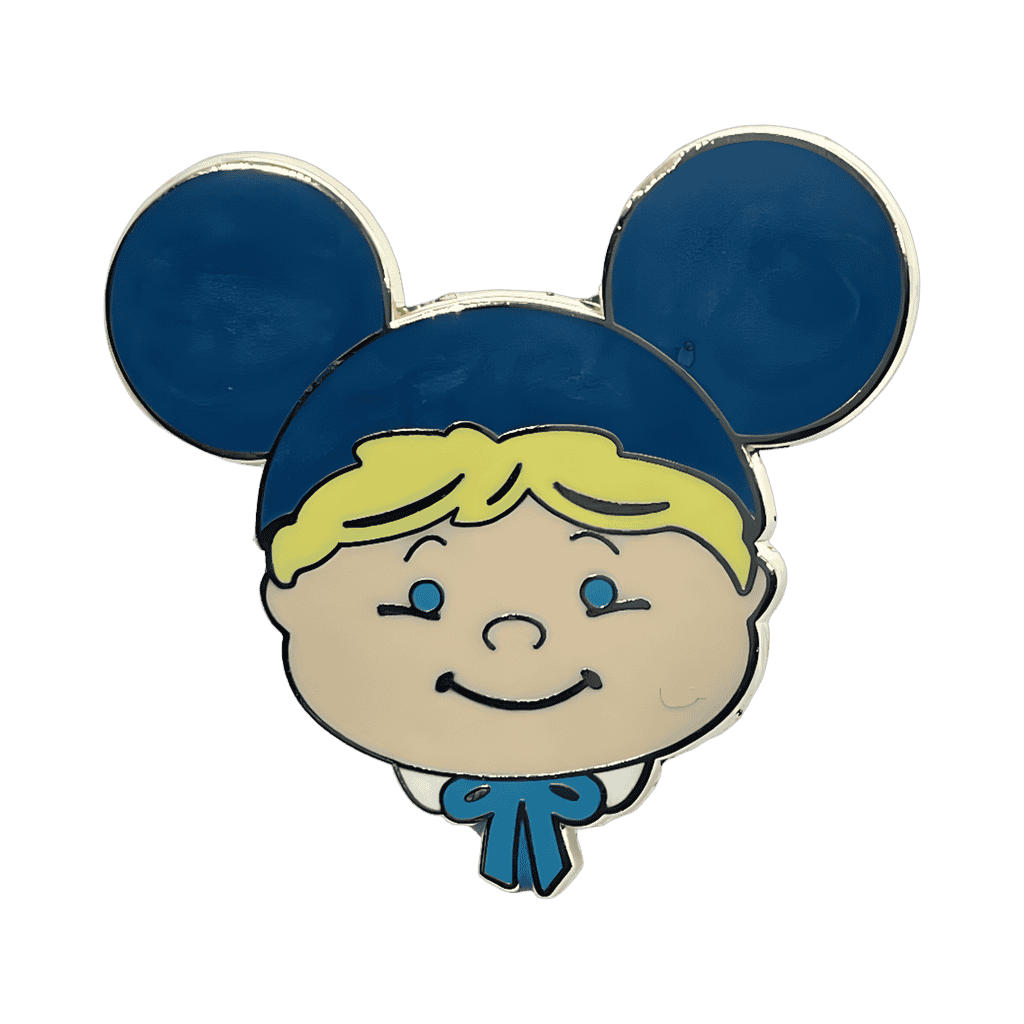 Boy with Blue Swirl Ears Disney pin