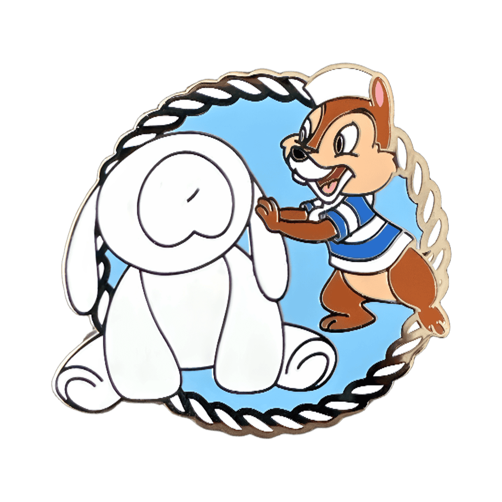 Chip and Evie Towel Animal Disney pin