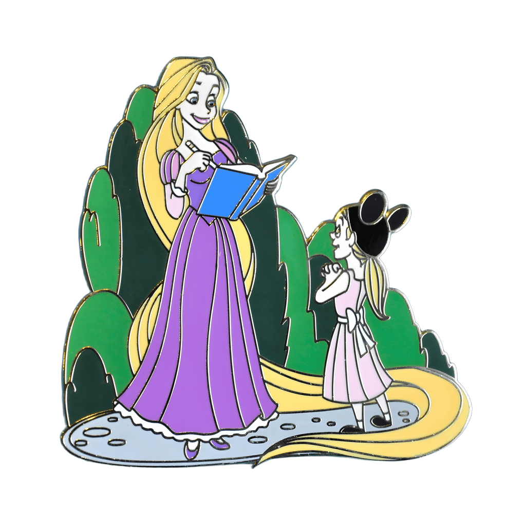 Rapunzel Signing an Autograph Disney pin
