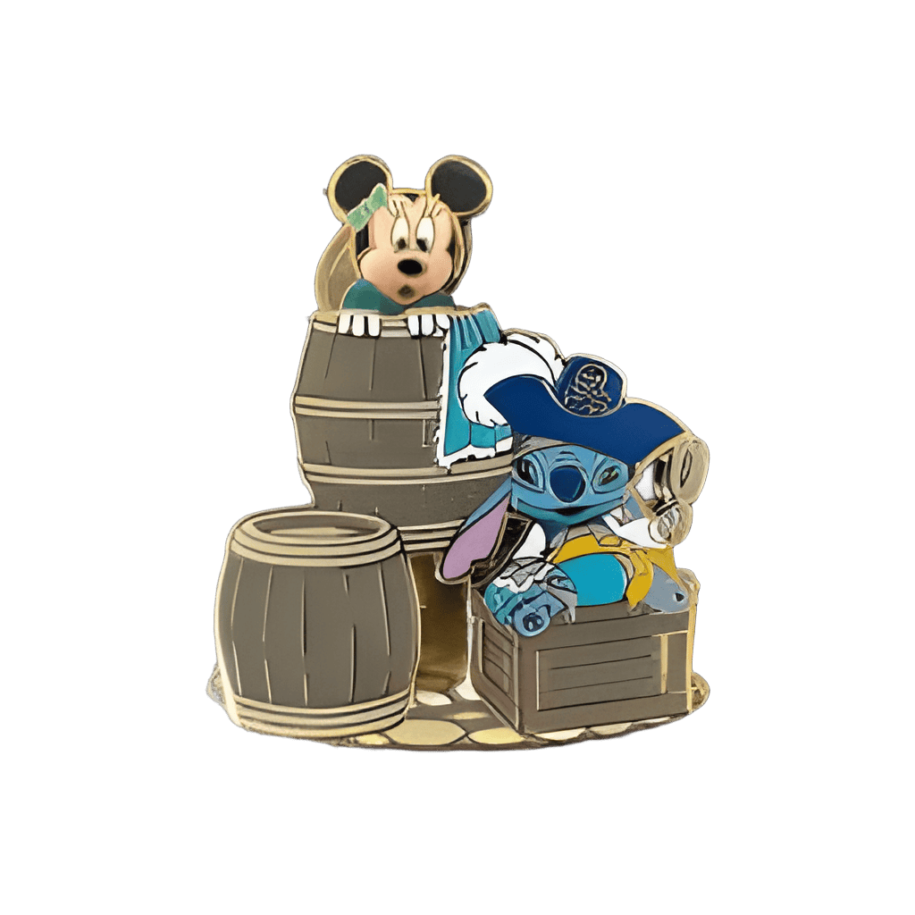 Minnie Mouse and Pirate Stitch Disney pin
