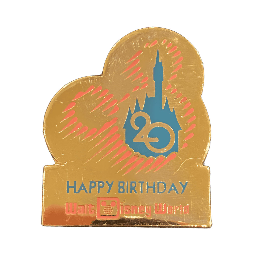 Castle and Mickey Icon (Happy 20th Birthday) Disney pin