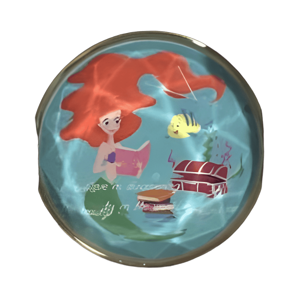 Ariel and Flounder Disney pin