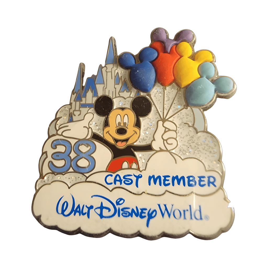 38th Birthday Cast Member Exclusive Mickey with Balloons Disney pin