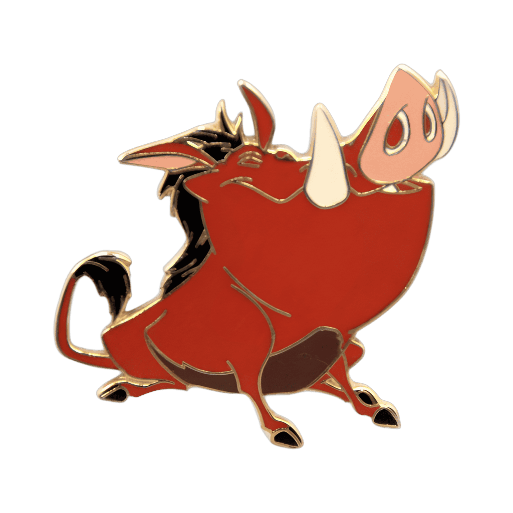 Pumbaa Sitting and Smiling Disney pin