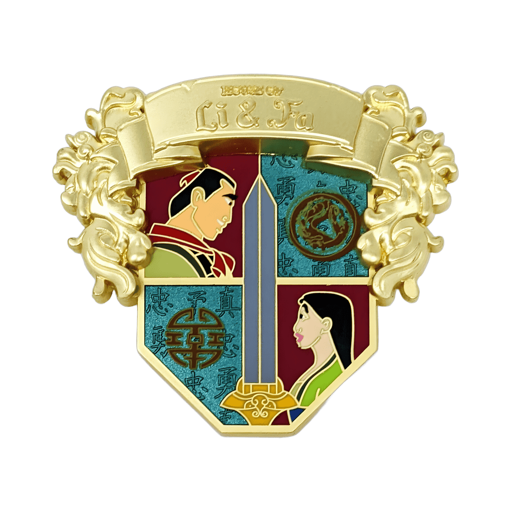 House of Li & Fa Crest Disney pin