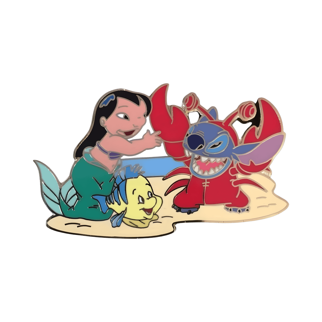 Lilo & Stitch as Ariel and Sebastian Disney pin