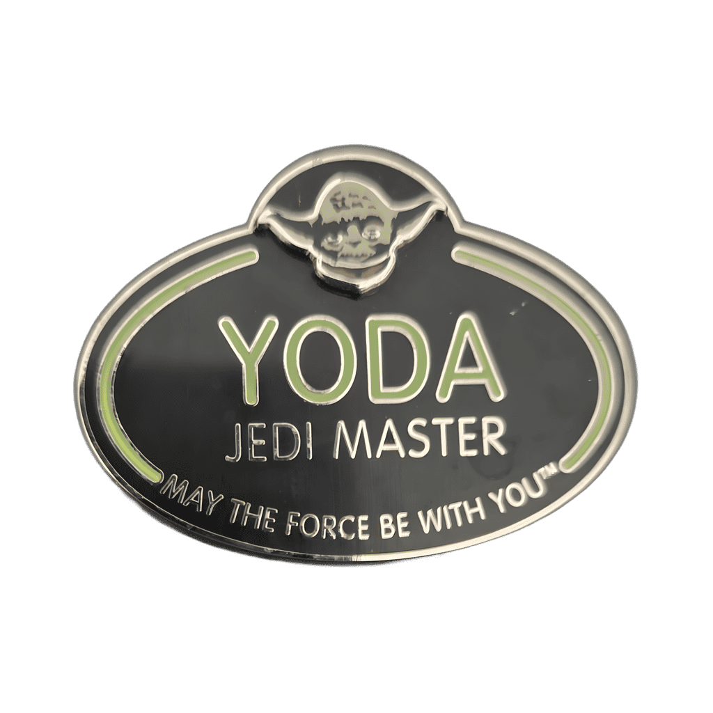 Jedi Master Cast Name Tag Disney pin