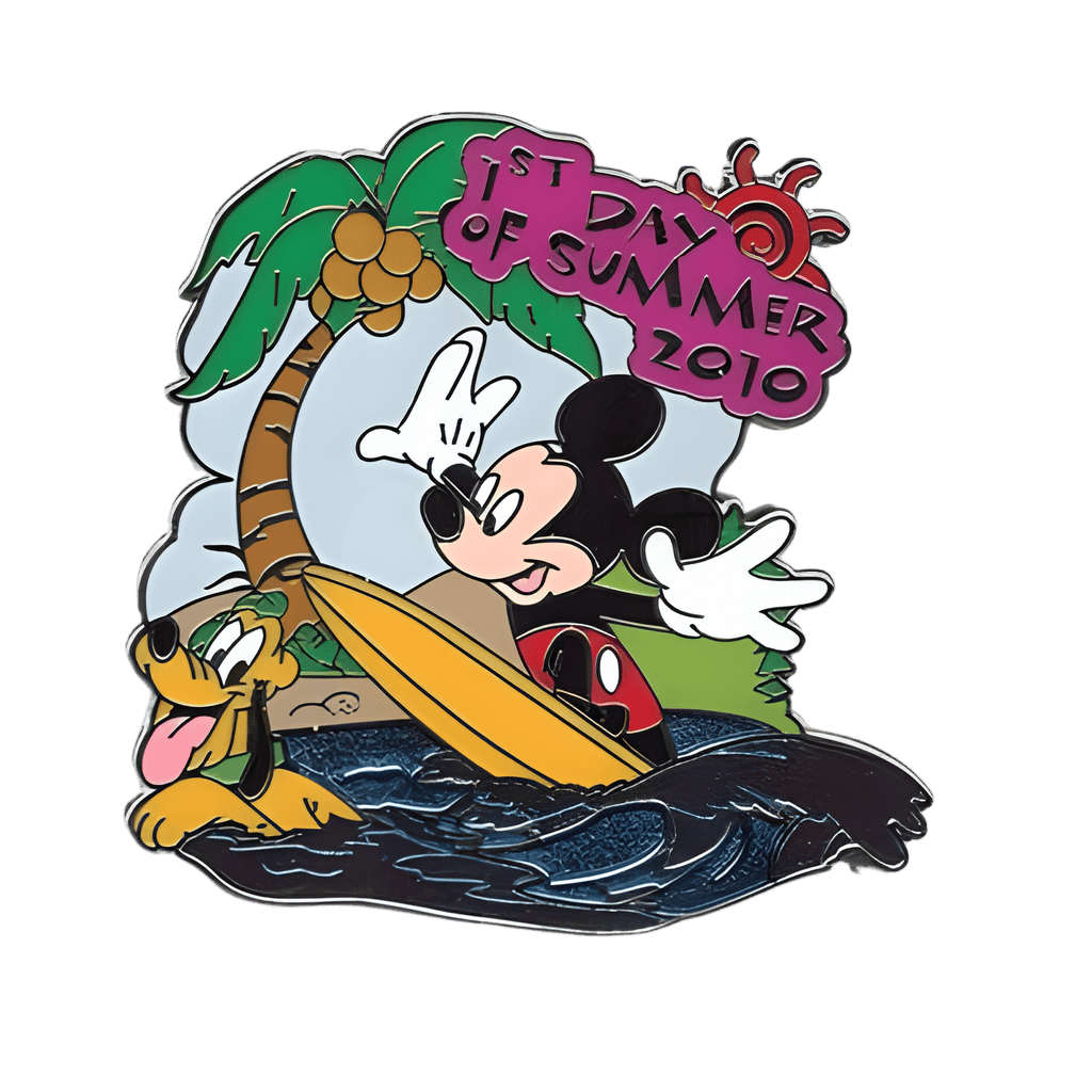Mickey and Pluto - Surfing Disney pin