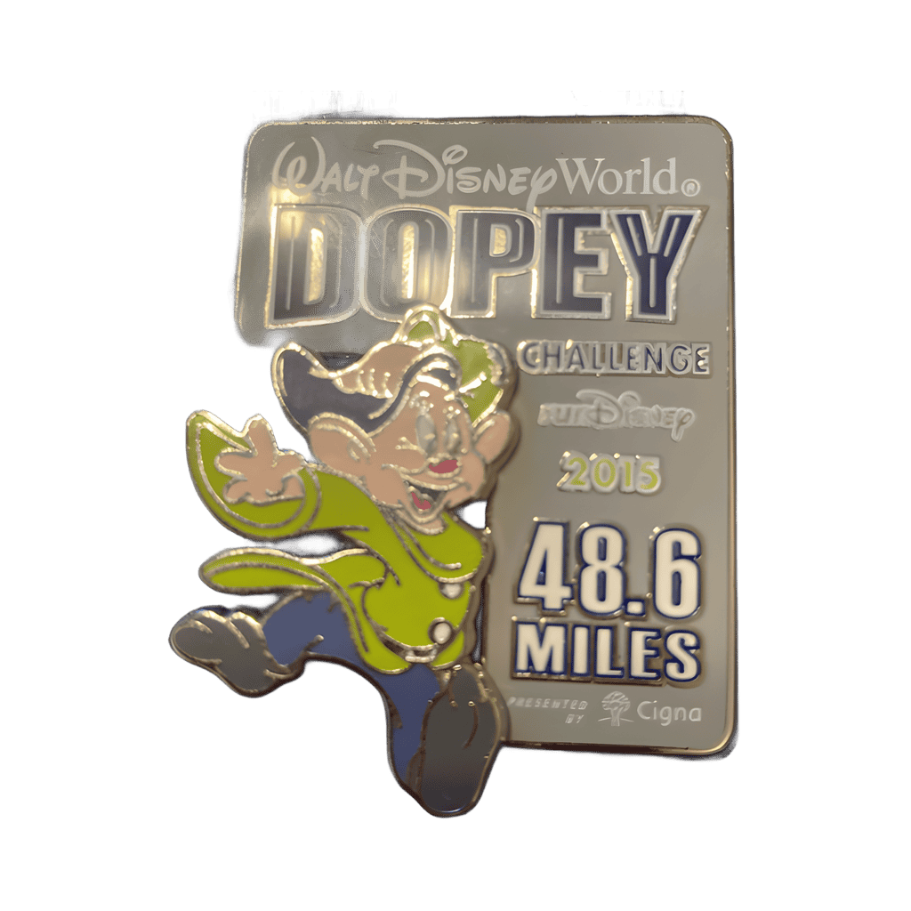 Dopey Marathon Challenge Disney pin