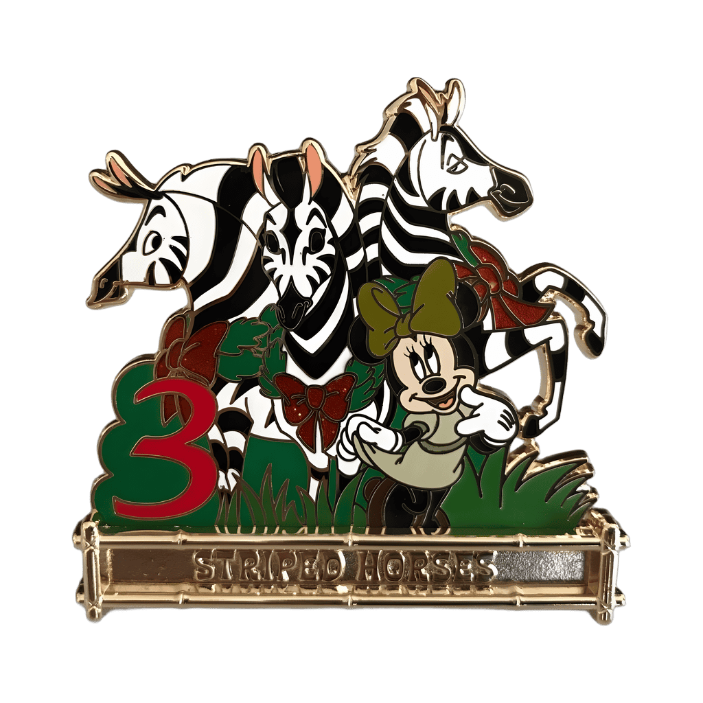 3 Striped Horses Disney pin