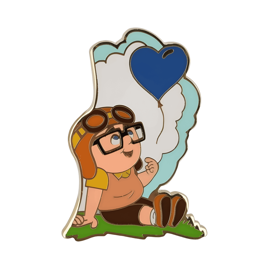Carl & Ellie Cloud Pin Set - Young Carl Disney pin