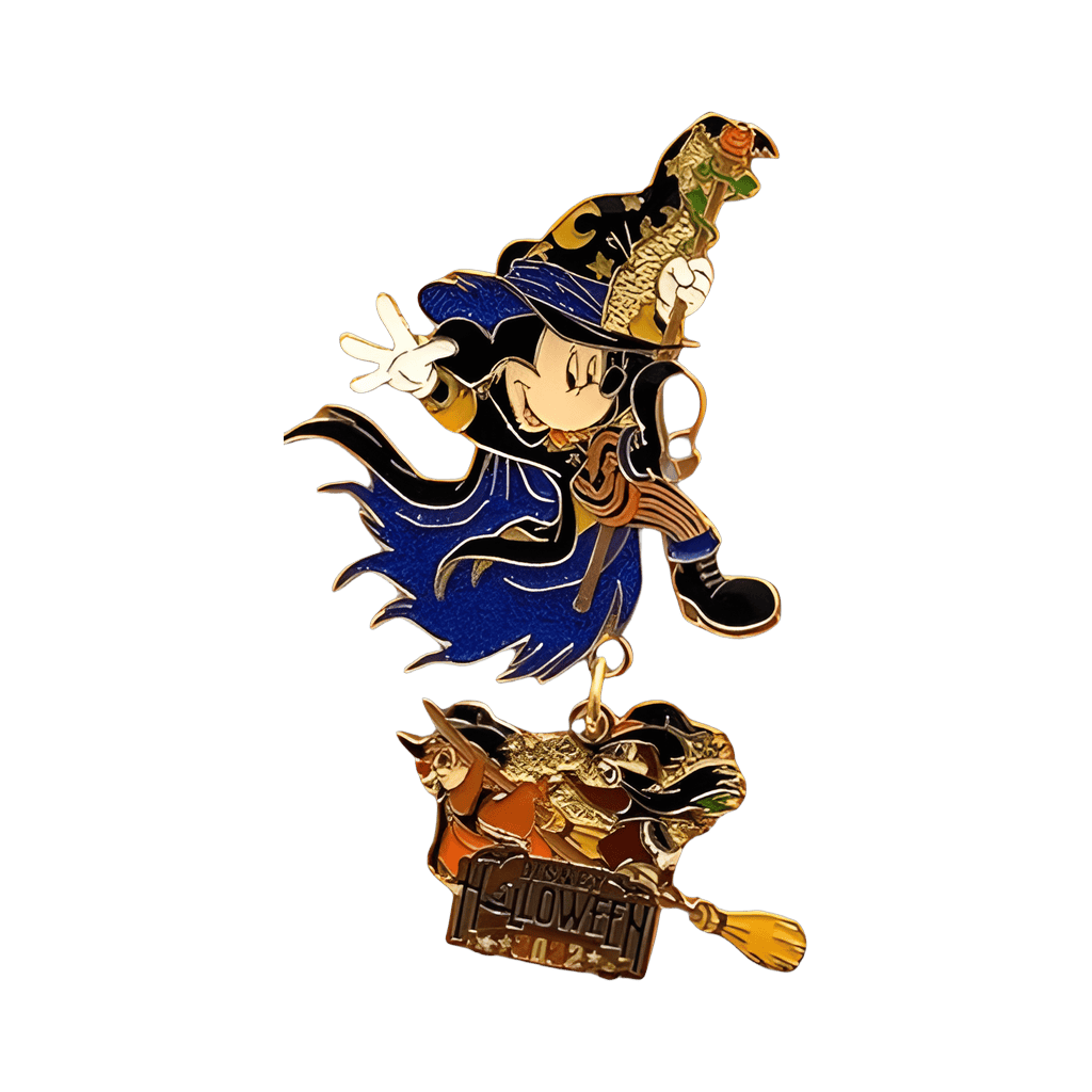 Wizard Mickey with Witch Chip & Dale Dangle Disney pin