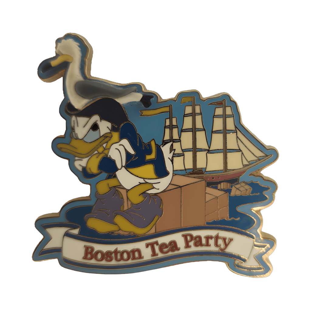 Boston Tea Party - Donald Duck Disney pin