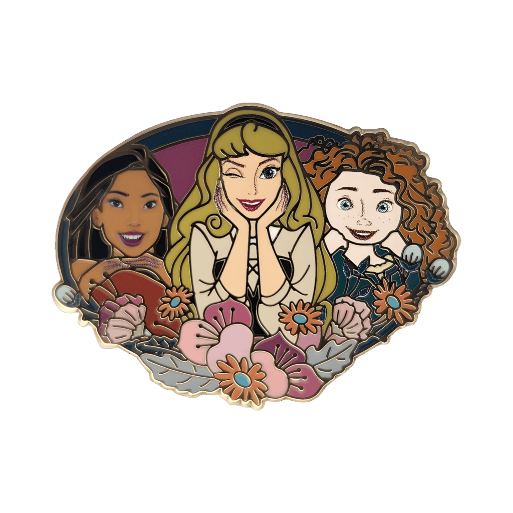 Pocahontas, Briar Rose, & Merida Disney pin