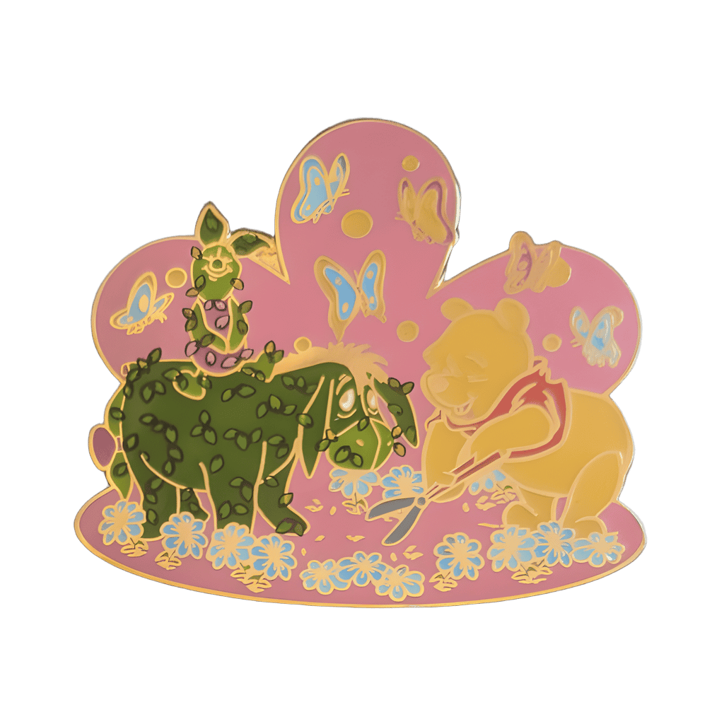 Winnie the Pooh with Eeyore and Piglet Topiary Disney pin