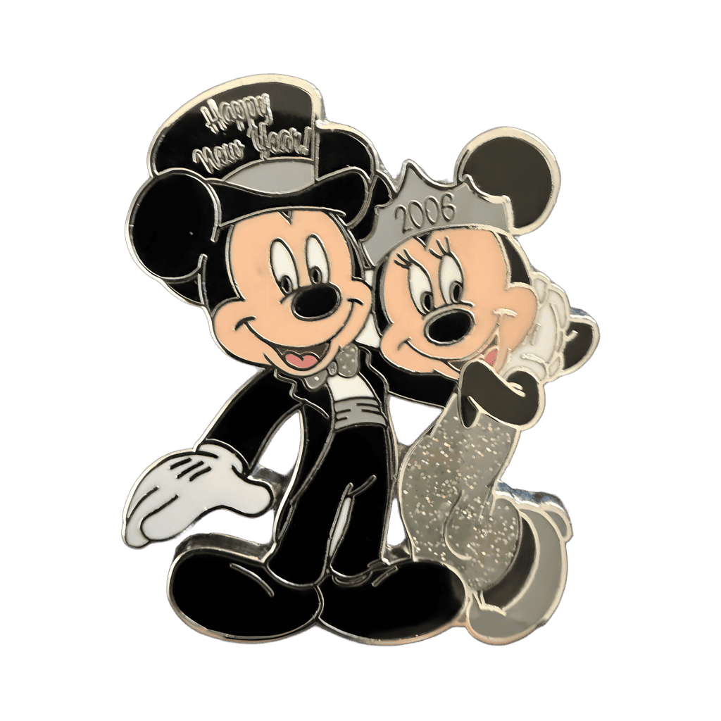 Cast exclusive new year Mickey & Minnie 2006 Disney pin