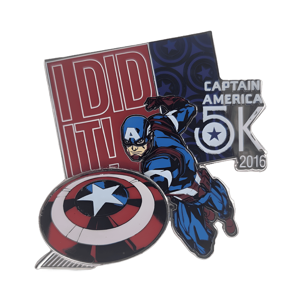 Captain America "I Did It" 5k Disney pin