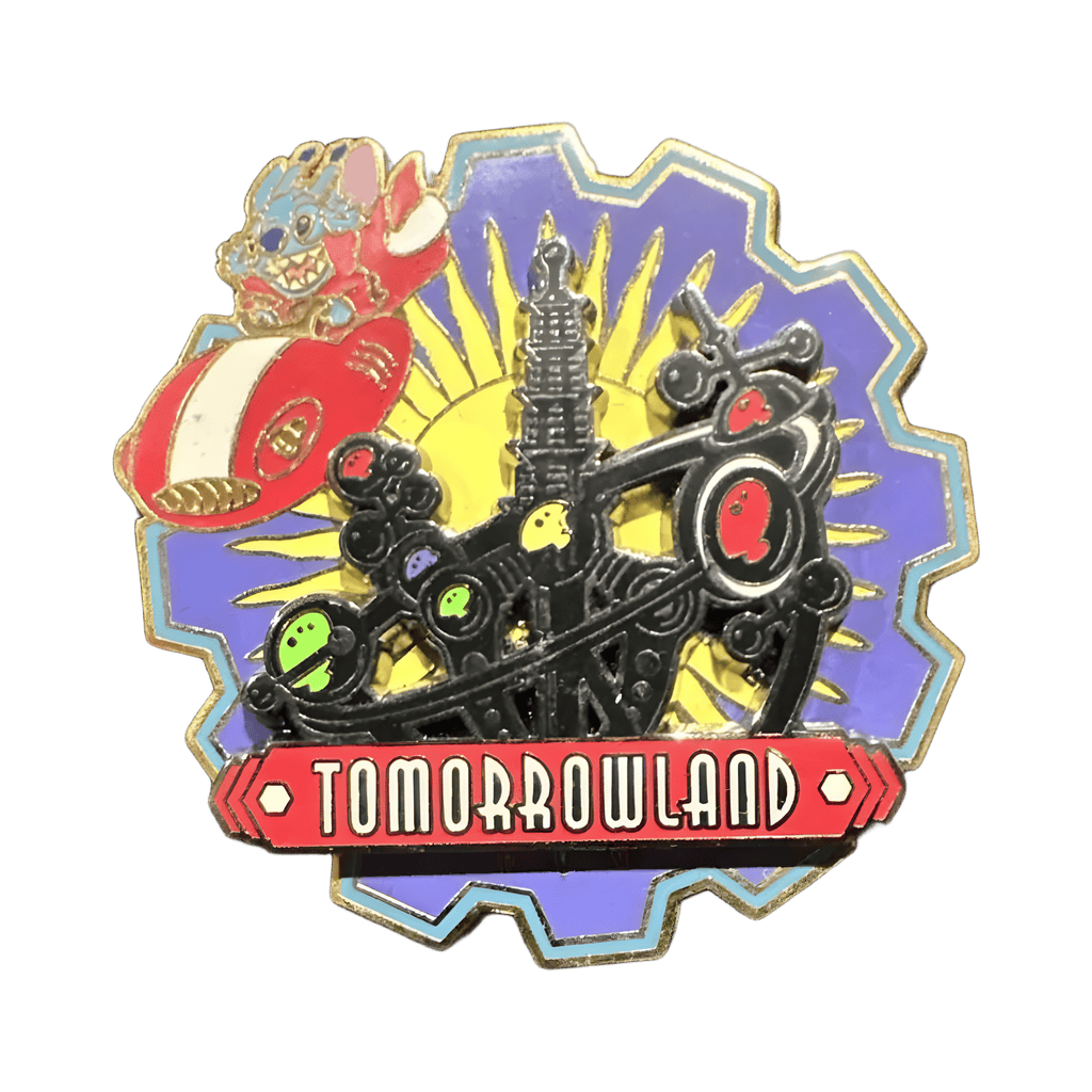 Stitch Flying Around Tomorrowland Spinner Disney pin