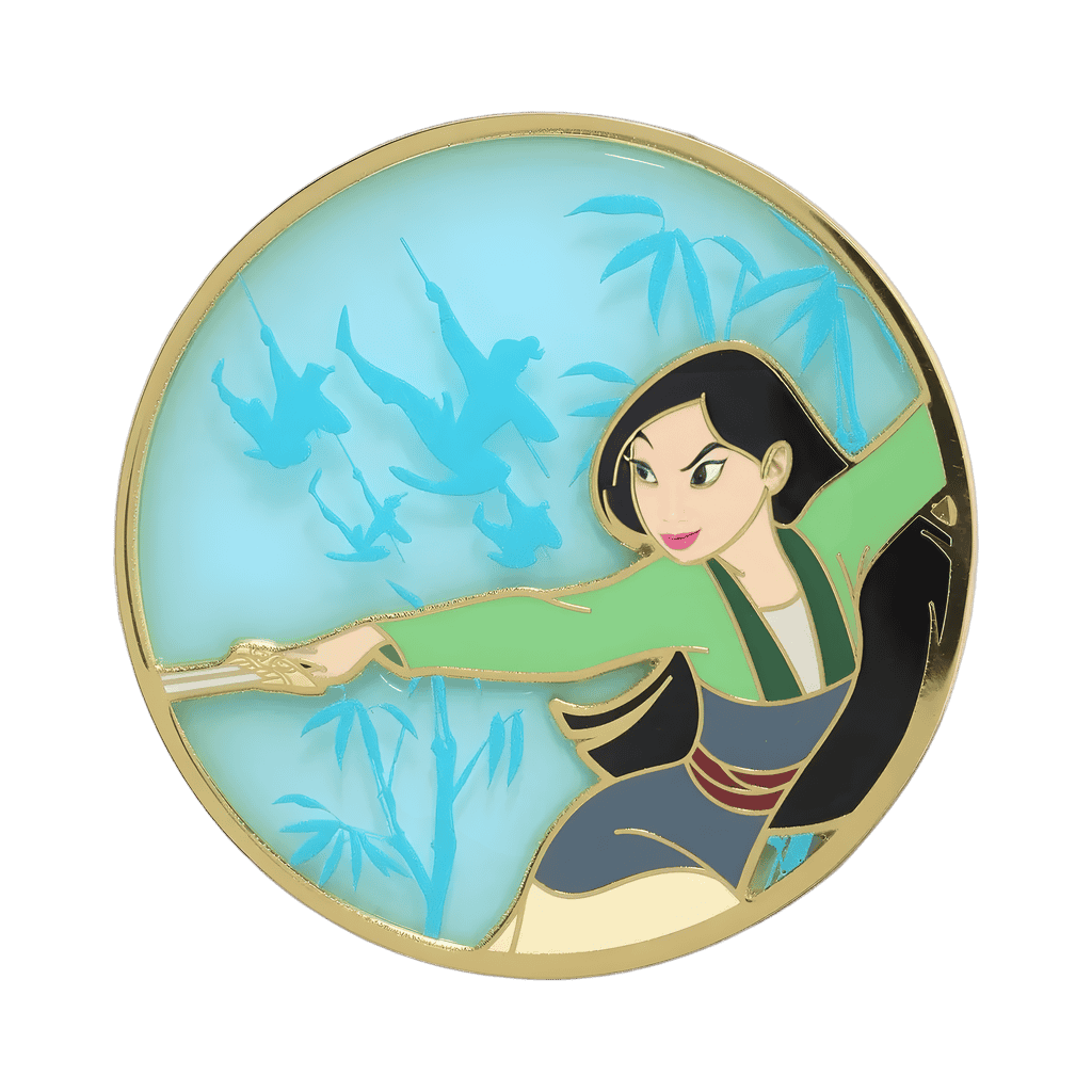 Mulan Stained Glass Portrait Disney pin