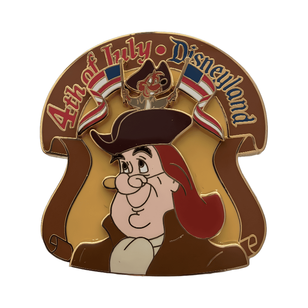 4th of July Benjamin Franklin & Amos Disney pin