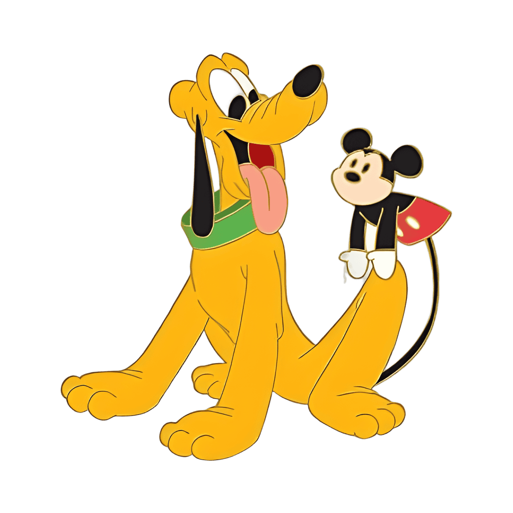 Pluto and Mickey Disney pin