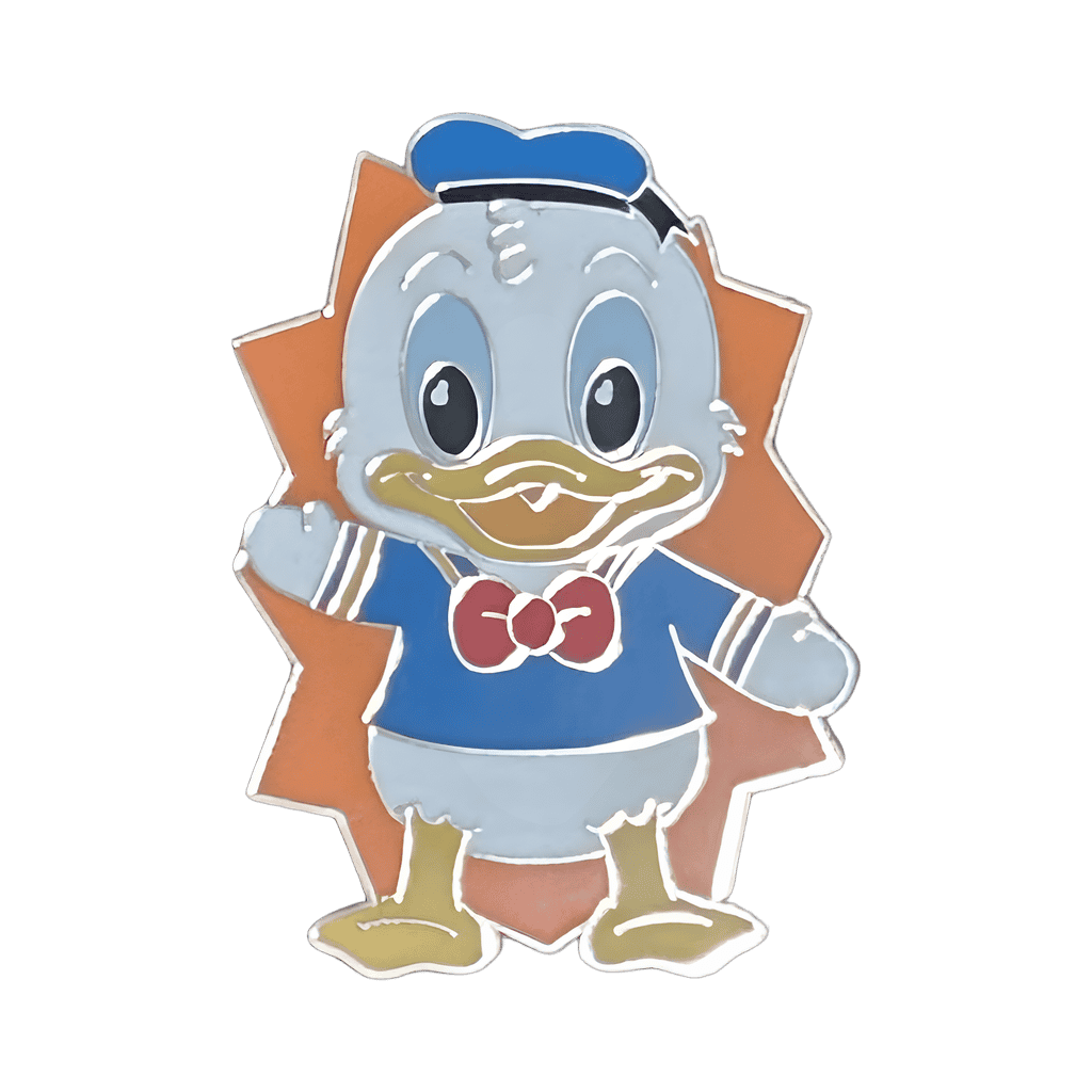 Magnetic Bugle Player and Explorer Pin Set - Donald Disney pin