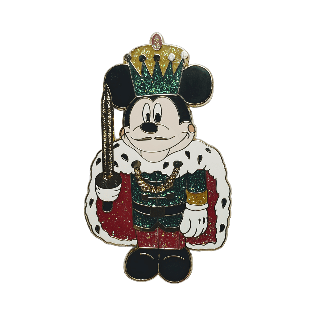 Nutcrackers in Green Glitter Christmas Set - Mickey Mouse Disney pin