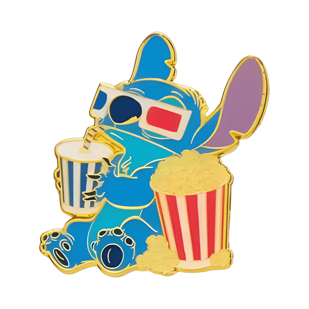Stitch Wearing 3D Glasses Disney pin