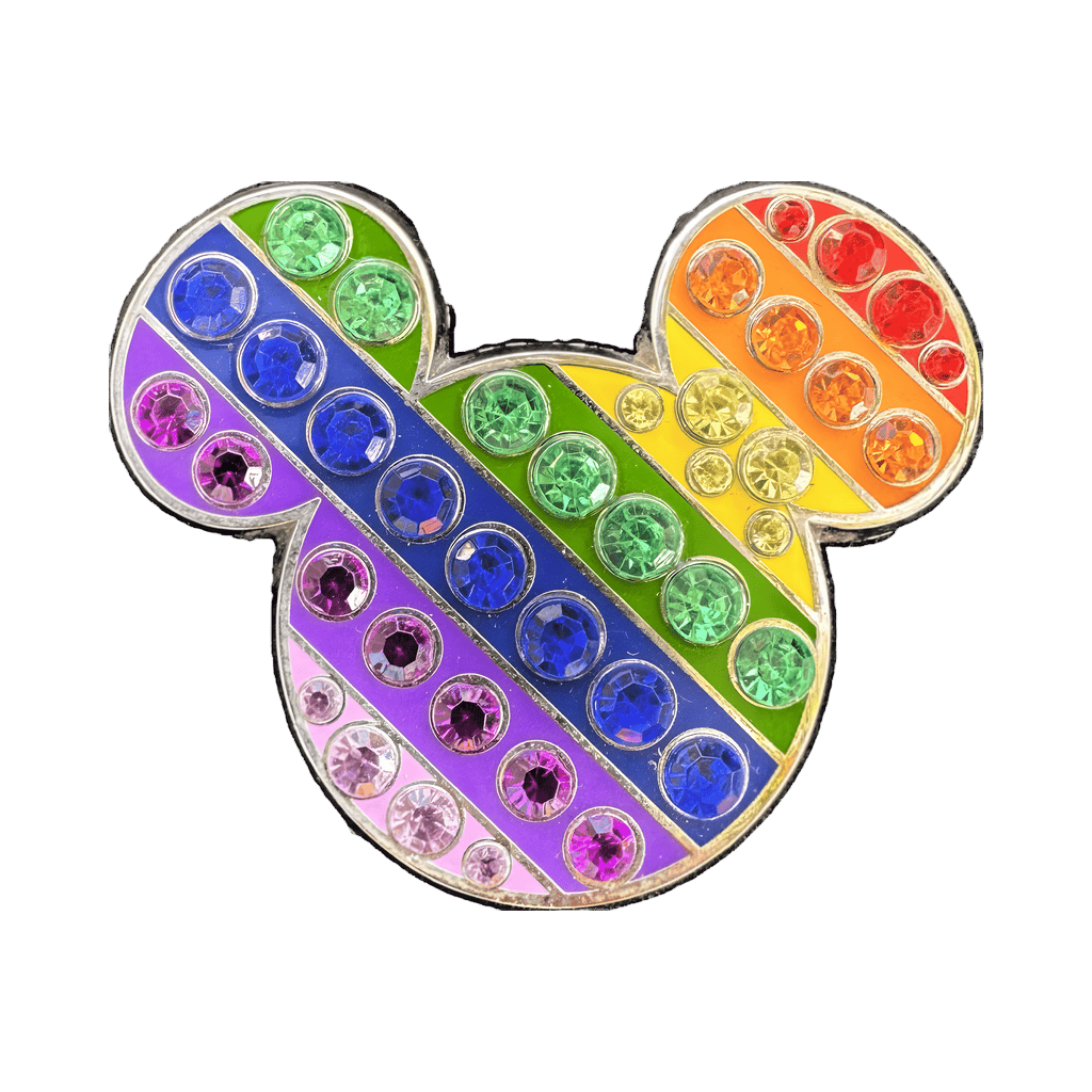 Mickey Head - Love Wins - Jeweled Disney pin
