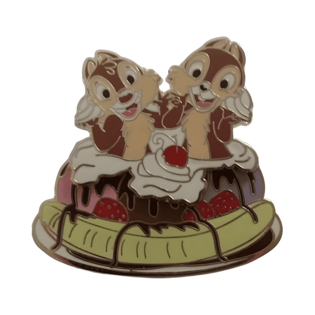Chip and Dale Banana Split no Spoons Disney pin