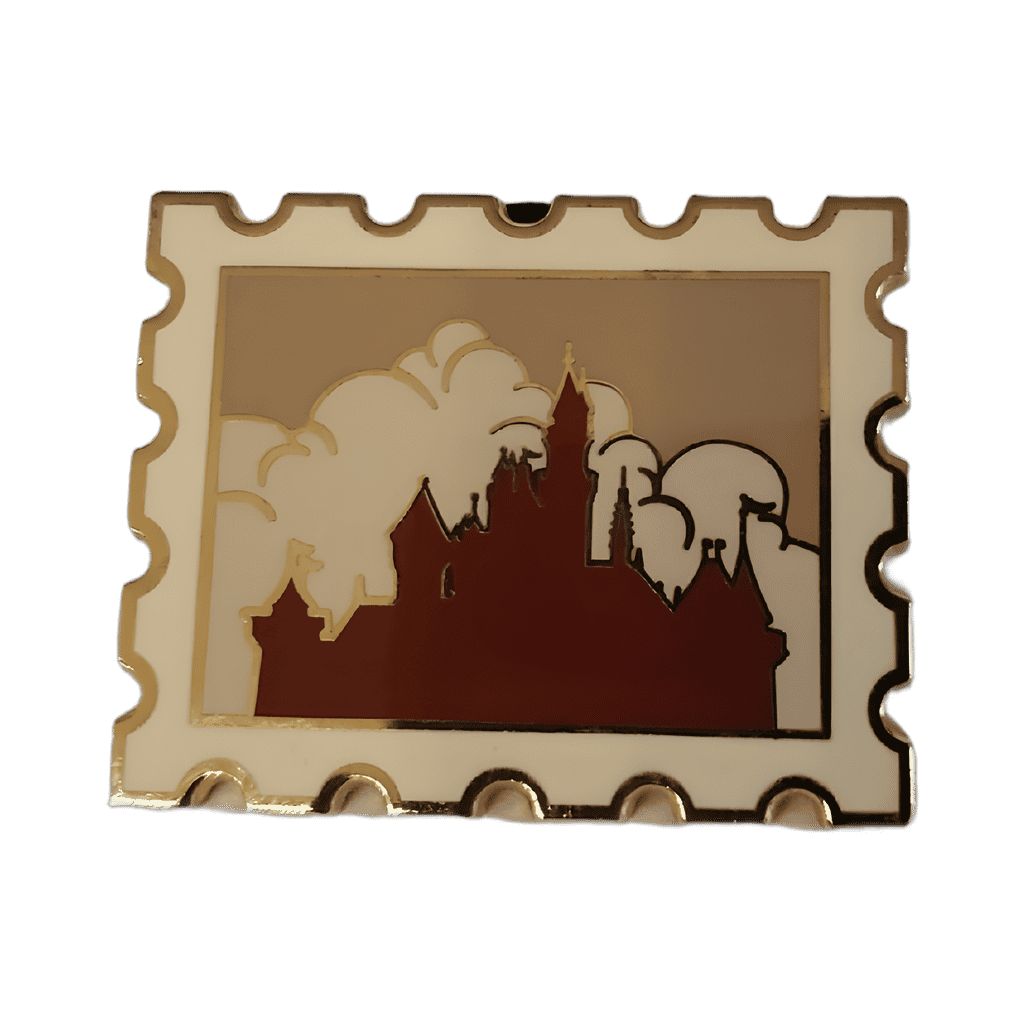 Sleeping Beauty Castle Stamp Disney pin