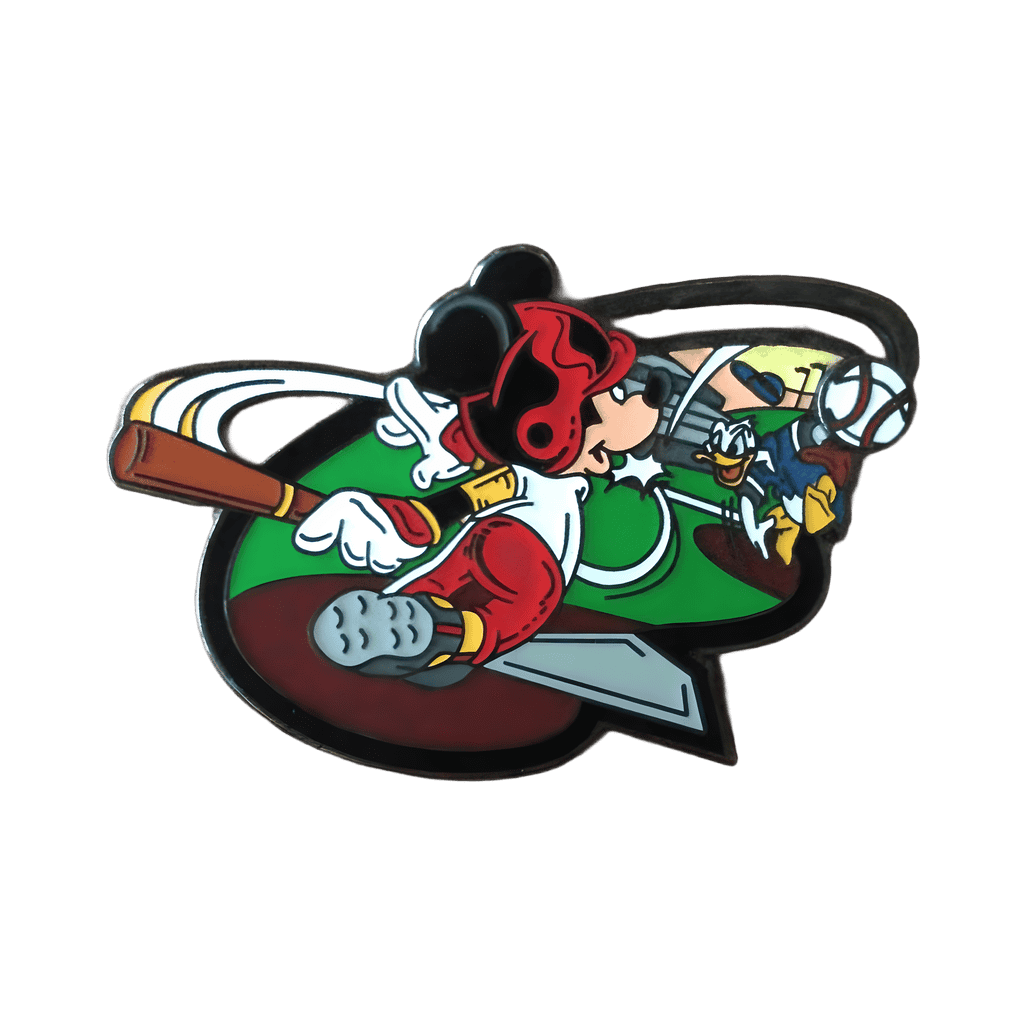 Mickey Batter and Donald Pitcher Disney pin