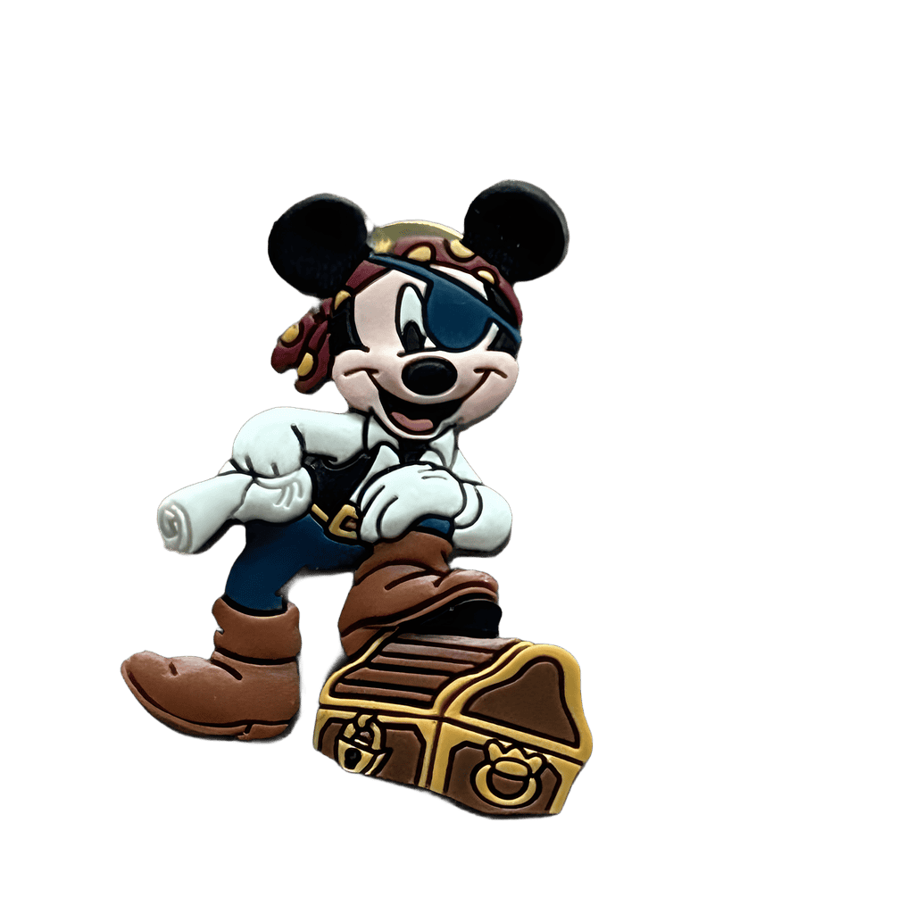 Mickey Pirate Treasure Chest Rubber 3D Disney pin