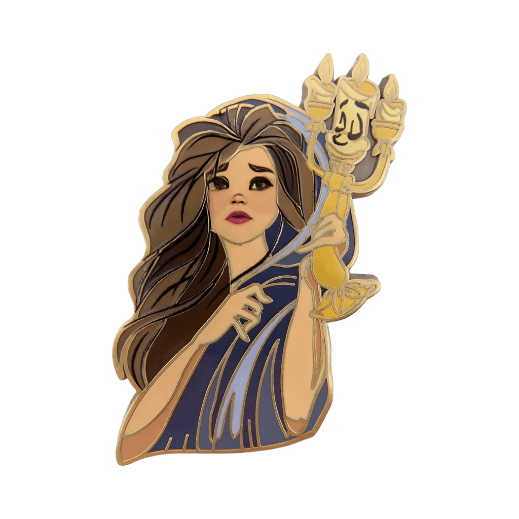 Belle and Lumière Disney pin