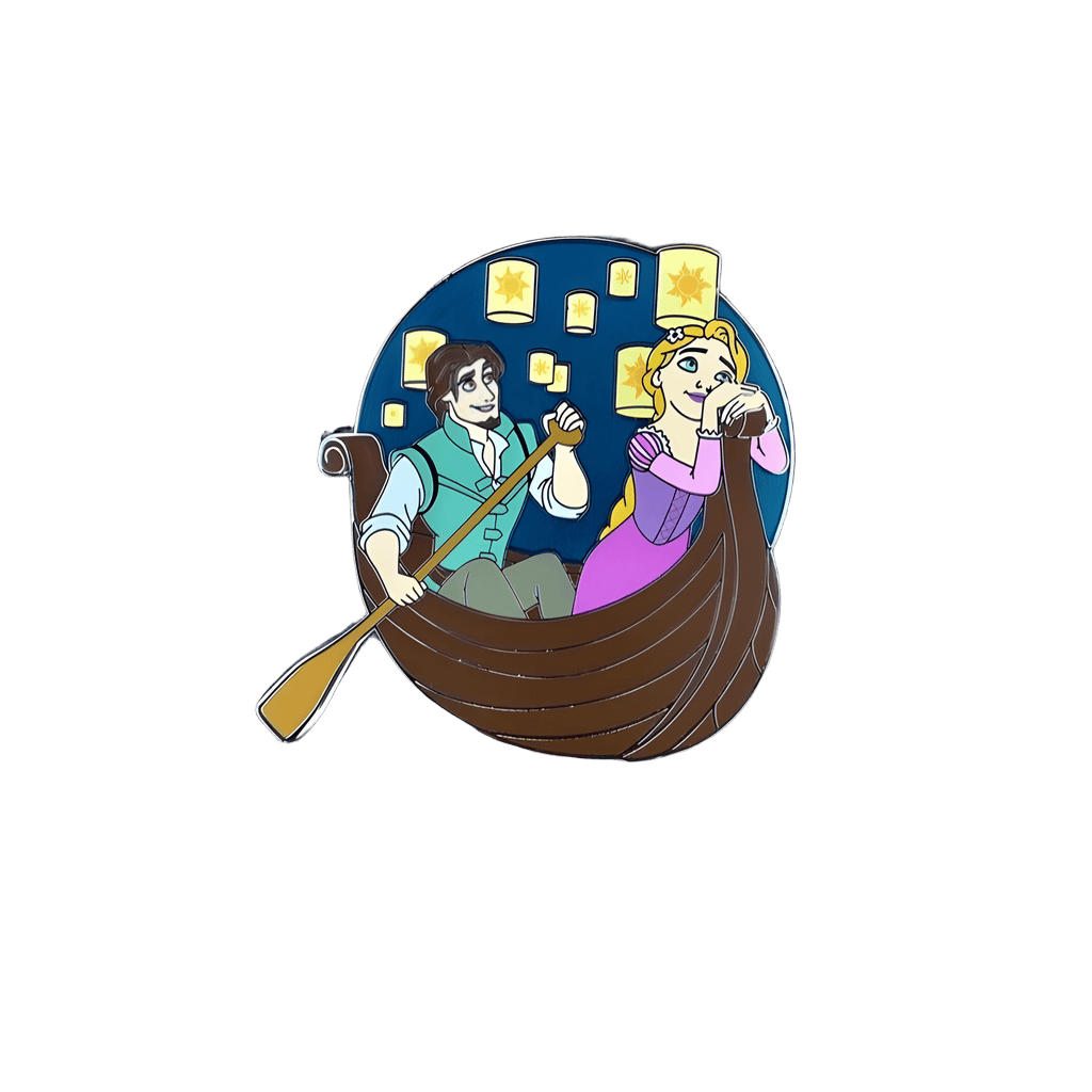 Rapunzel and Flynn Jumbo Disney pin