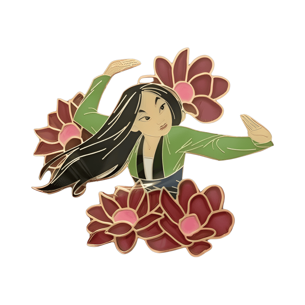 Translucent Flowers Disney pin