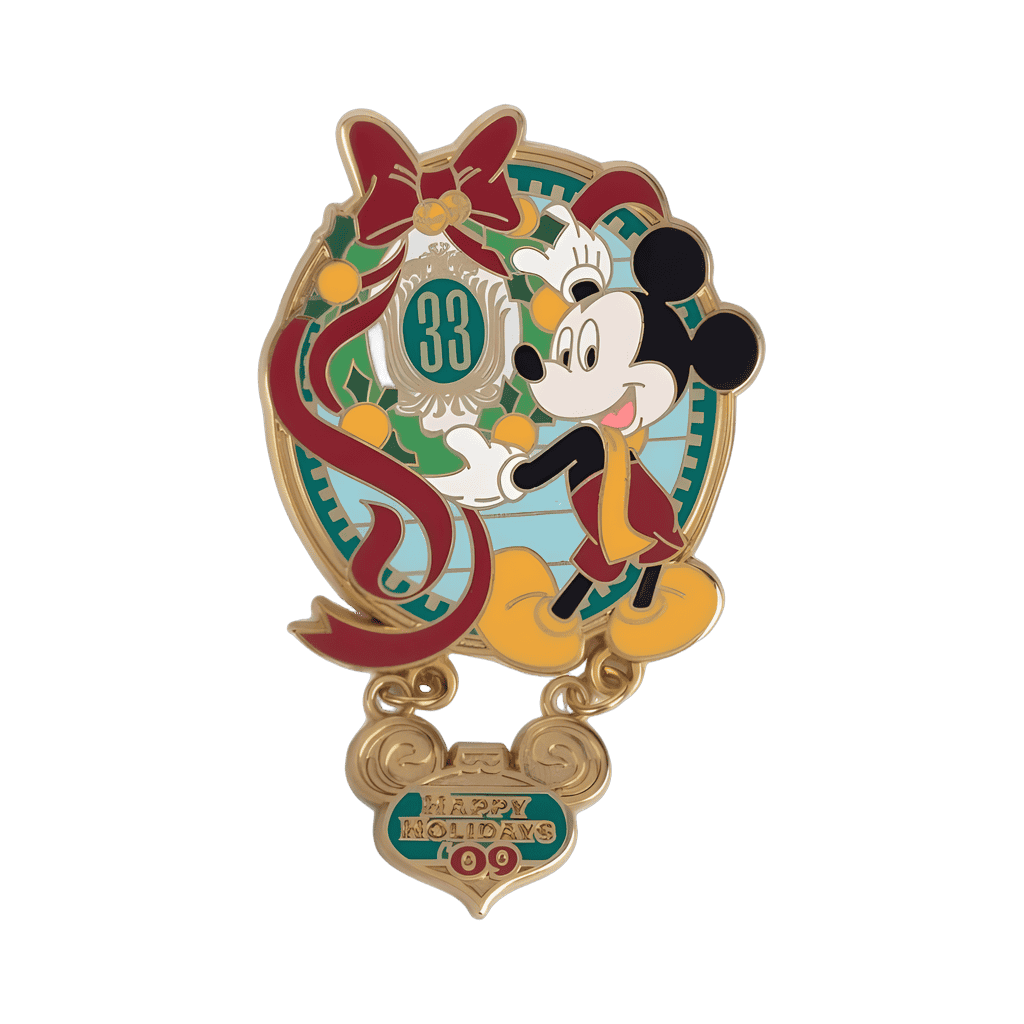2009 - Mickey with Wreath Disney pin