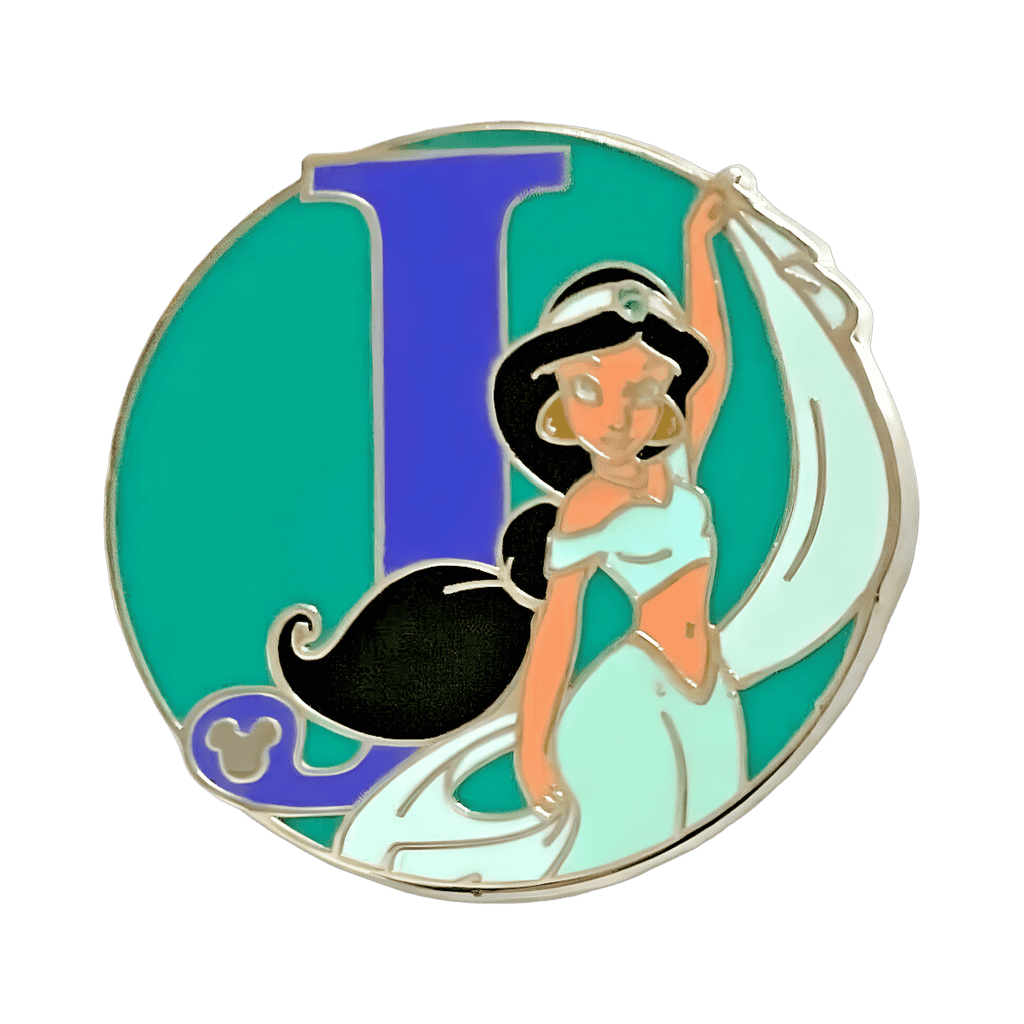 J for Jasmine Disney pin