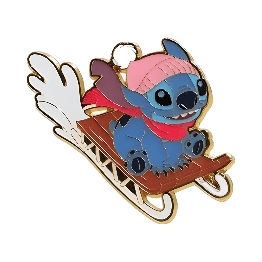 Stitch Sledding Disney pin