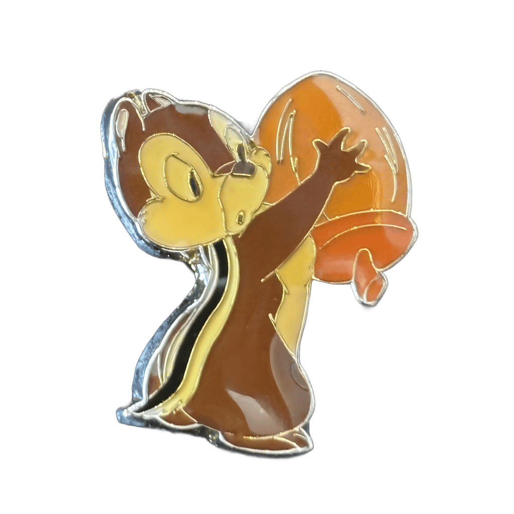 Chip holding acorn Disney pin
