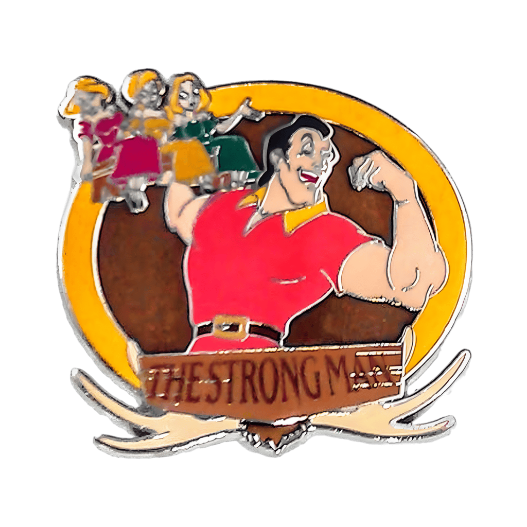 Gaston as The Strong Man Disney pin