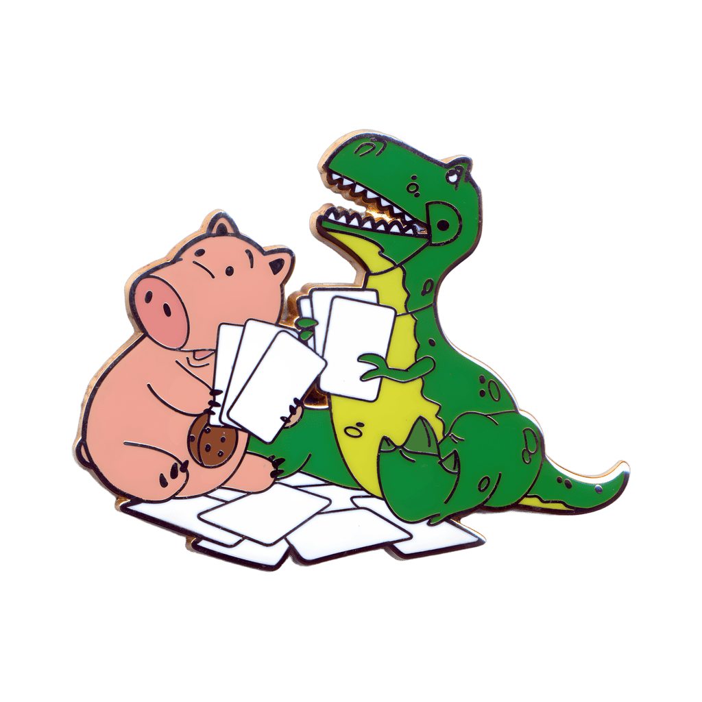 Hamm and Rex Playing Cards Disney pin