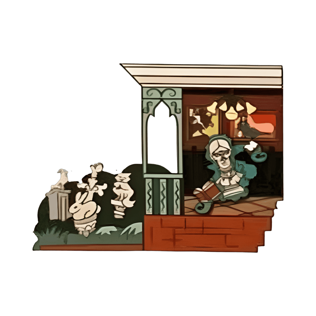 Pet Cemetary & Floating Bust Disney pin