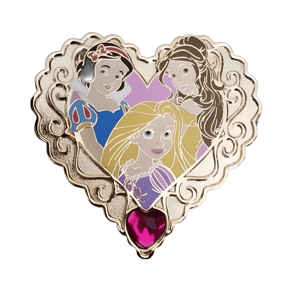 Snow White, Belle and Rapunzel Disney pin