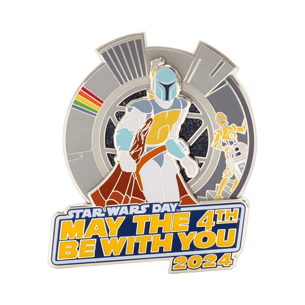 Boba Fett, C-3PO, and R2-D2 Jumbo Disney pin