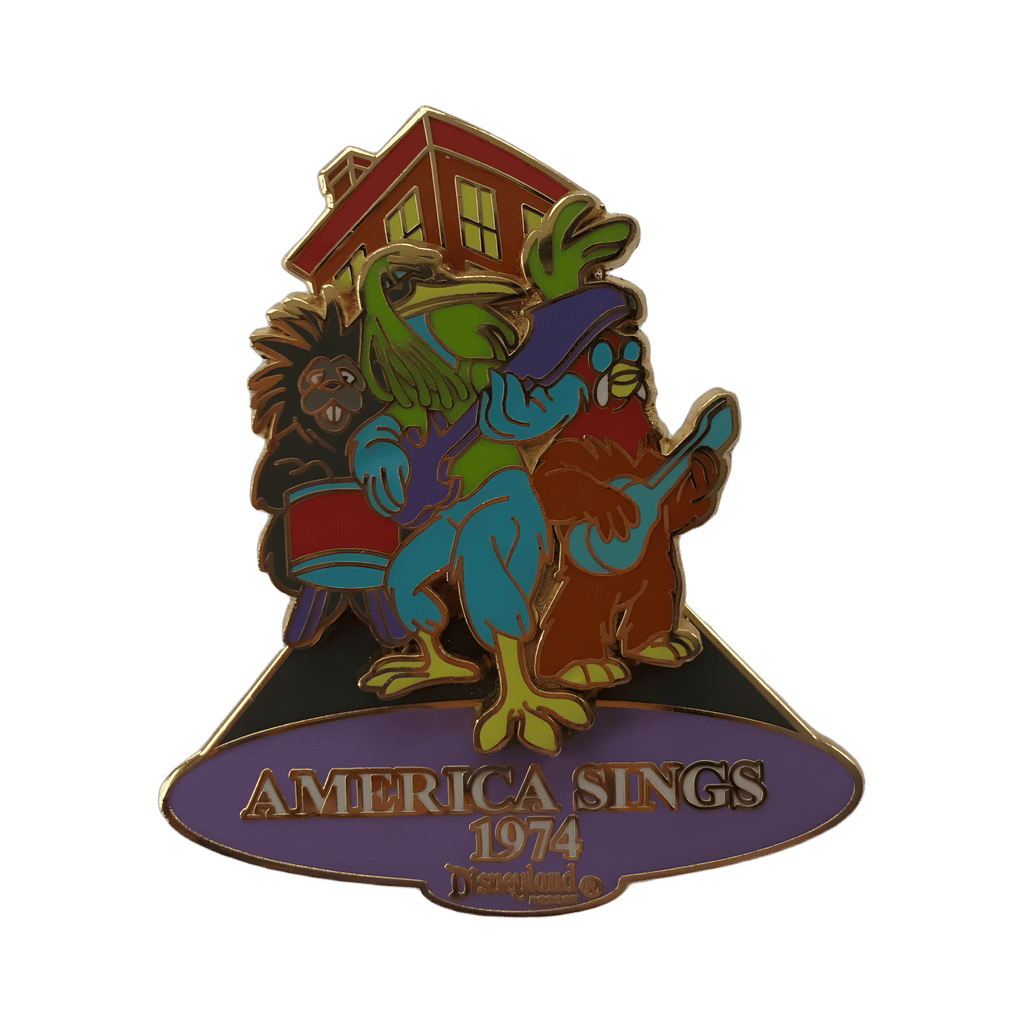 America Sings 1974 - Present - Hippie Crane, Porcupine, Hen Disney pin