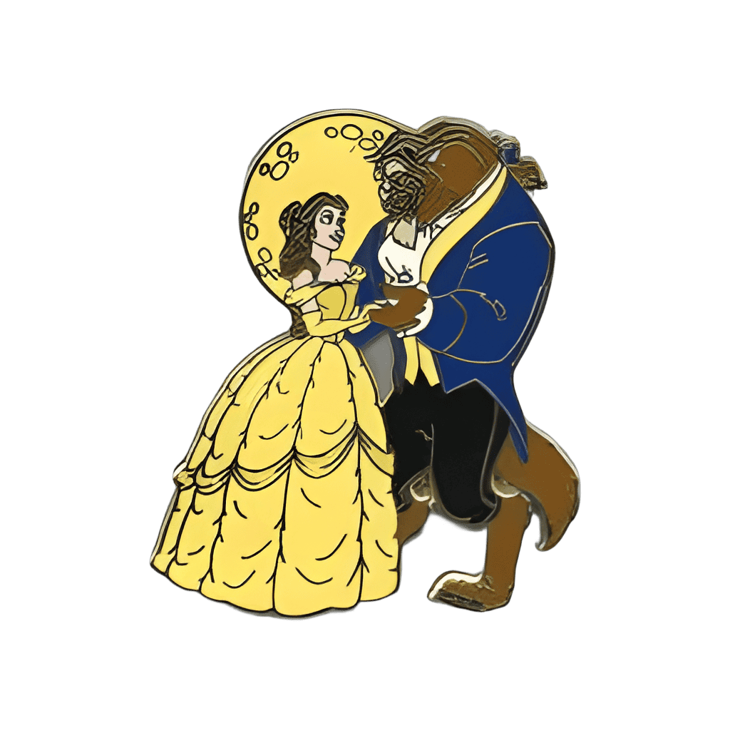 Belle and Beast Disney pin