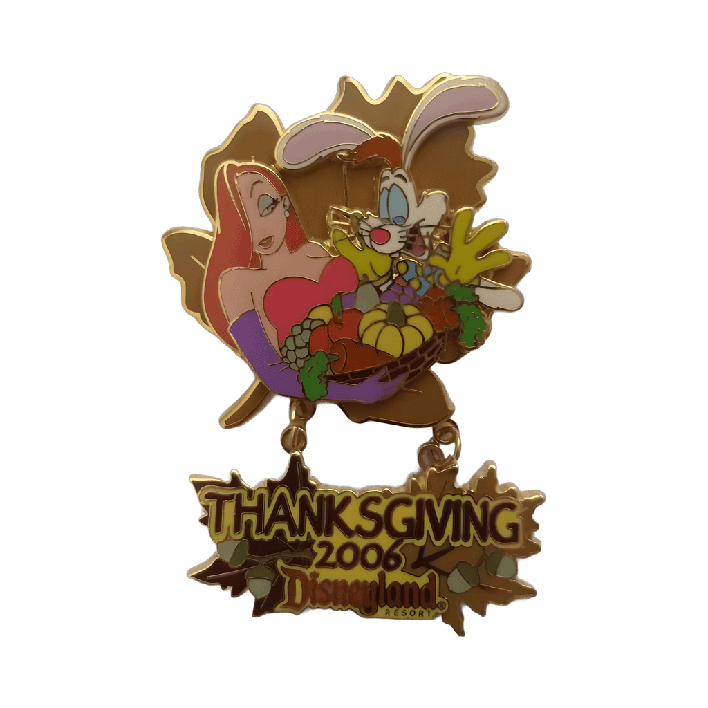 2006 - Jessica and Roger Rabbit Harvest Dangle Disney pin