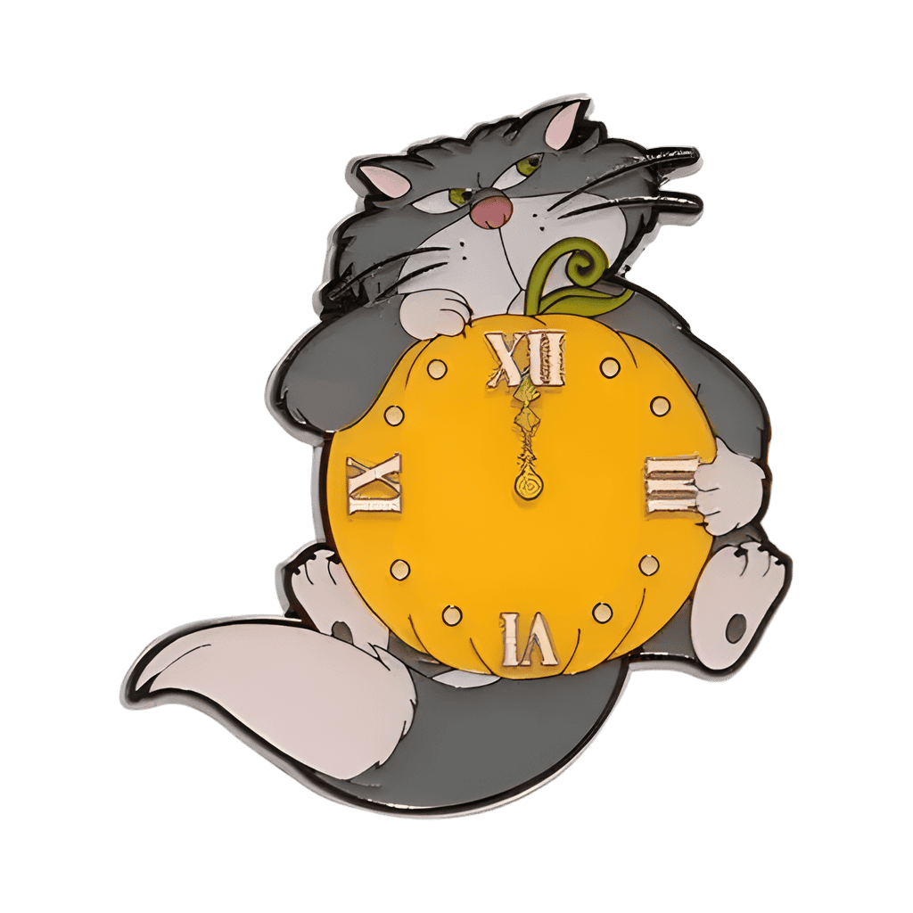 Lucifer pumpkin clock Disney pin
