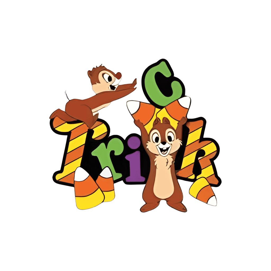 Chip and Dale (Trick) Disney pin